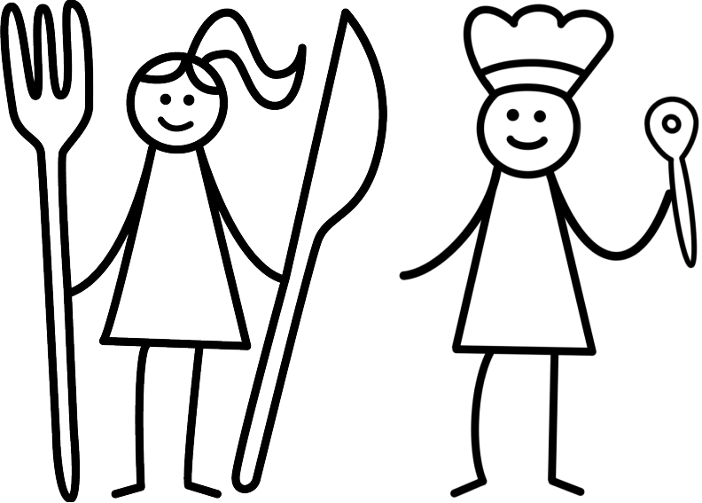 Illustration zur Mitarbeit in der Waldheimküche